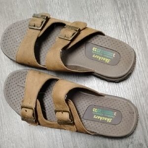 Skechers Tan Double Strap Sandals